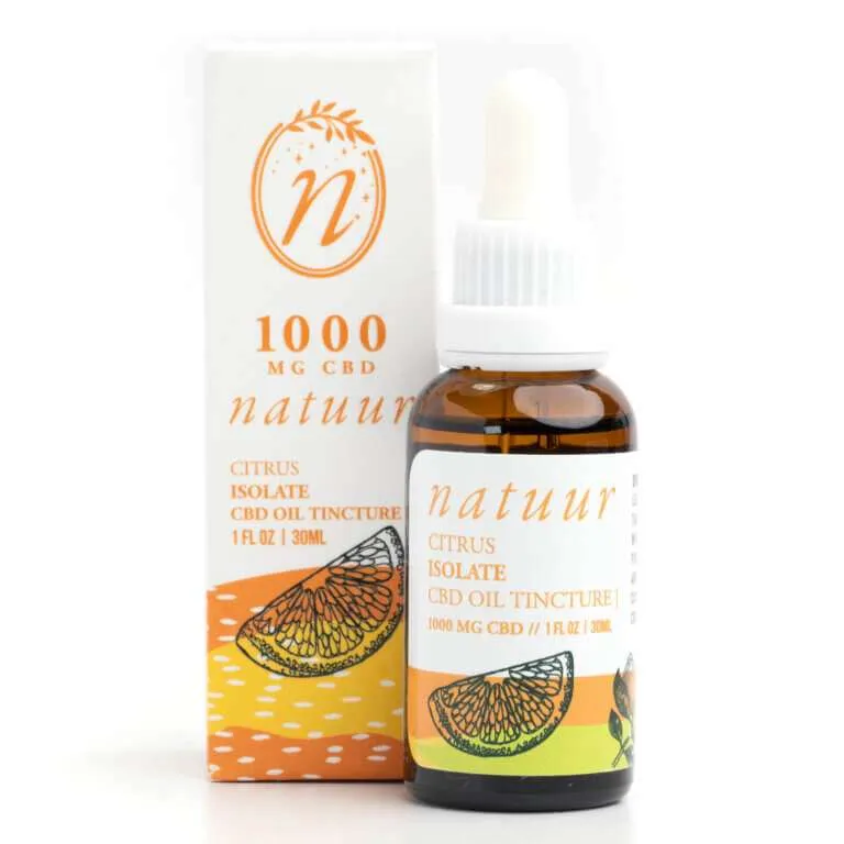 Teinture d'isolat de CBD Natuur 1000 mg